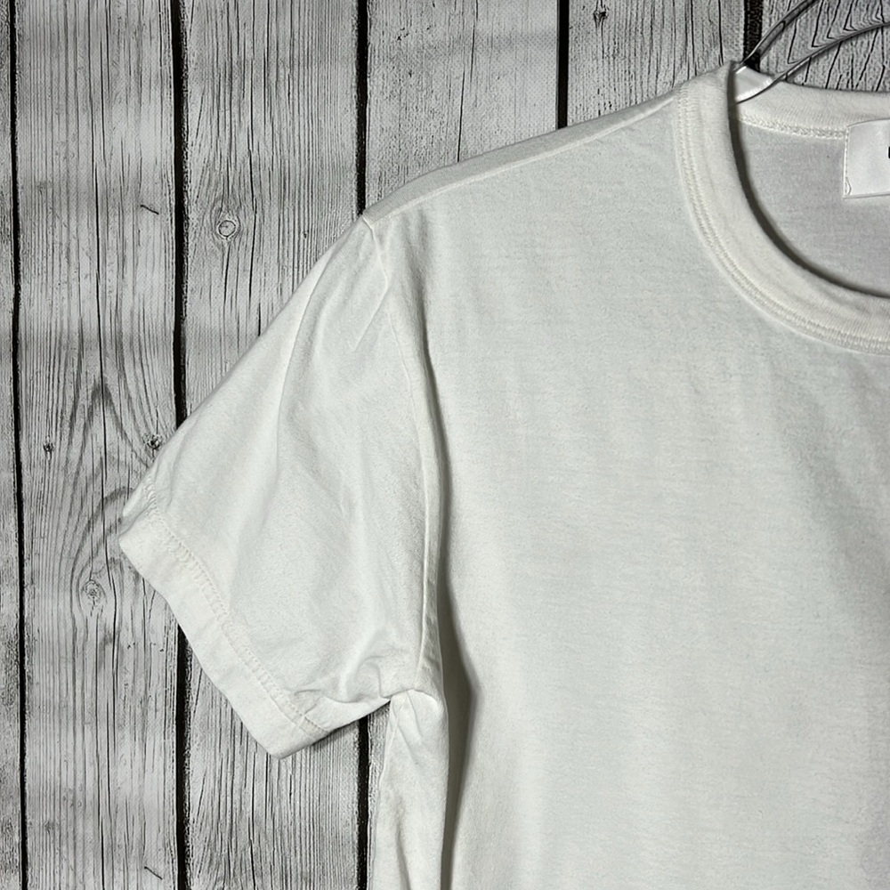Moussy Basic White Tee Size Small - image 4
